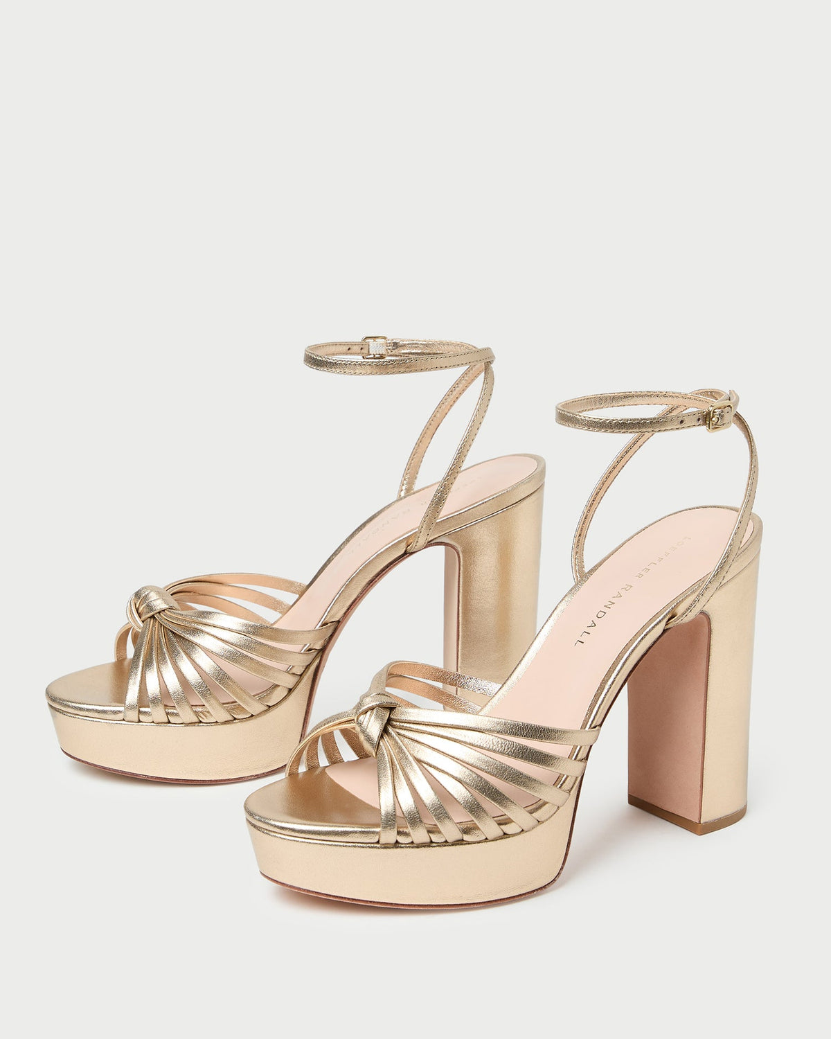 Loeffler Randall Trending | Rivka Champagne Knot Platform Sandal