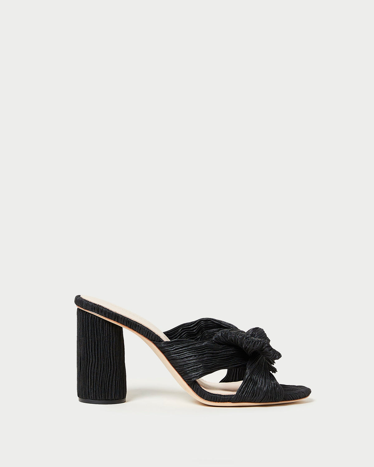 Loeffler Randall Essential | Penny Black Pleated Bow Heel