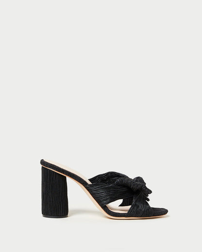 Loeffler Randall Essential | Penny Black Pleated Bow Heel