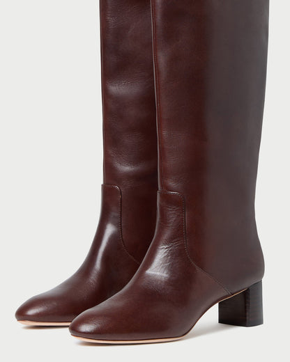Loeffler Randall Signature | Gia Espresso Leather Tall Boot