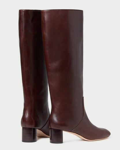 Loeffler Randall Signature | Gia Espresso Leather Tall Boot