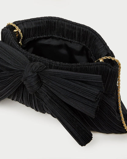 Loeffler Randall Essential | Rayne Black Bow Clutch