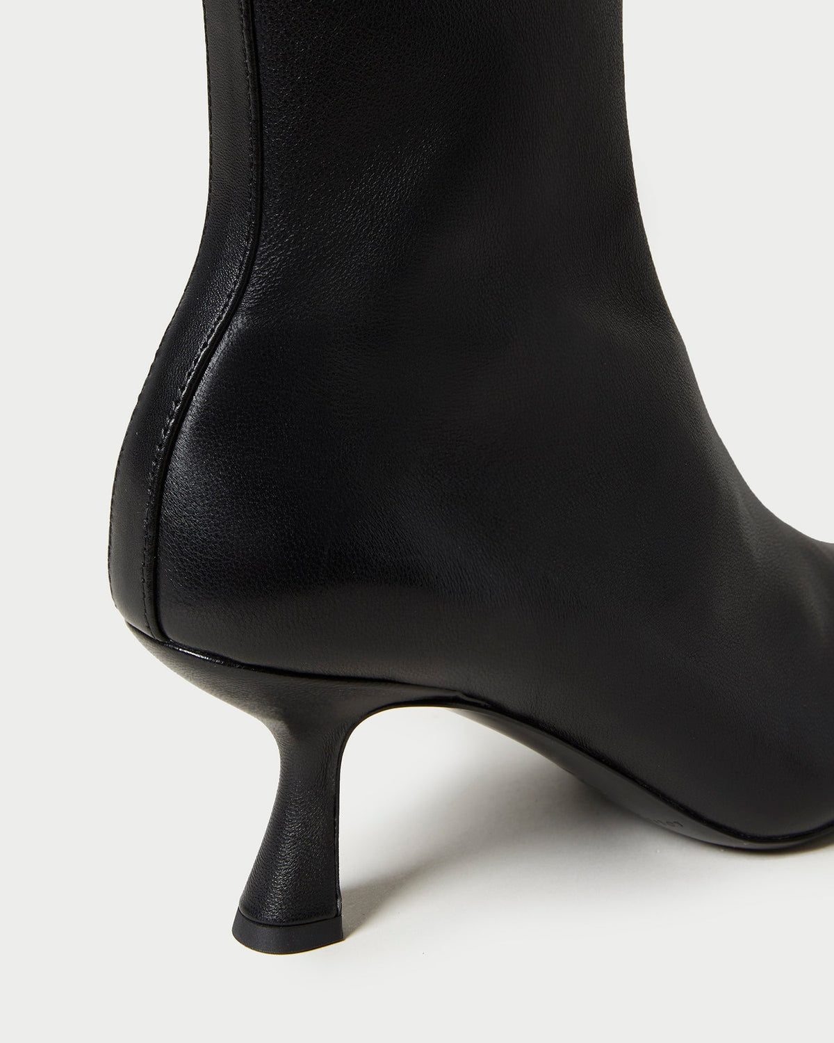 Loeffler Randall Hot Sale | Thandy Black Leather Curved Heel Bootie