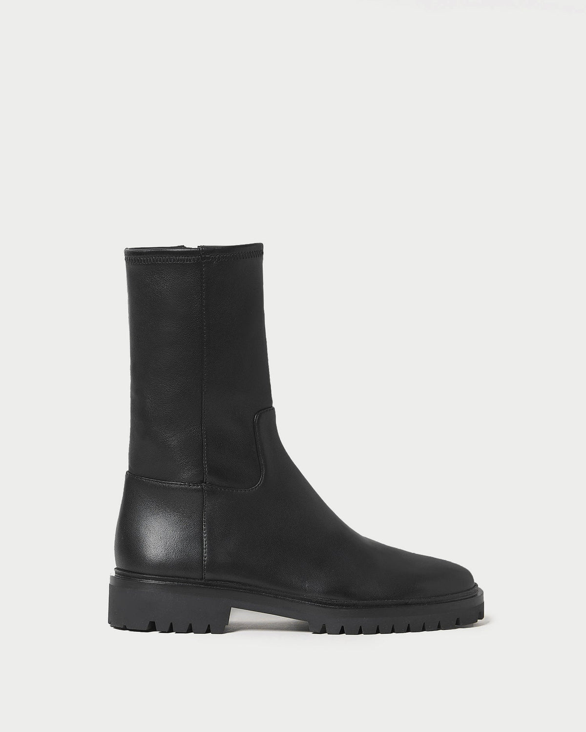 Loeffler Randall Featured | Danny Black Leather Lug Boot