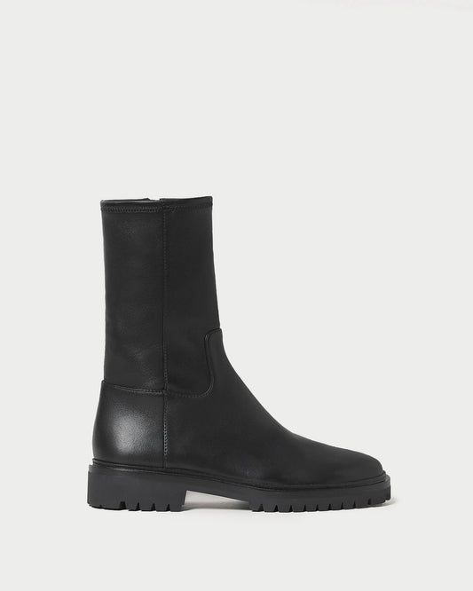 Loeffler Randall Featured | Danny Black Leather Lug Boot