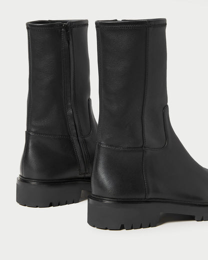 Loeffler Randall Featured | Danny Black Leather Lug Boot