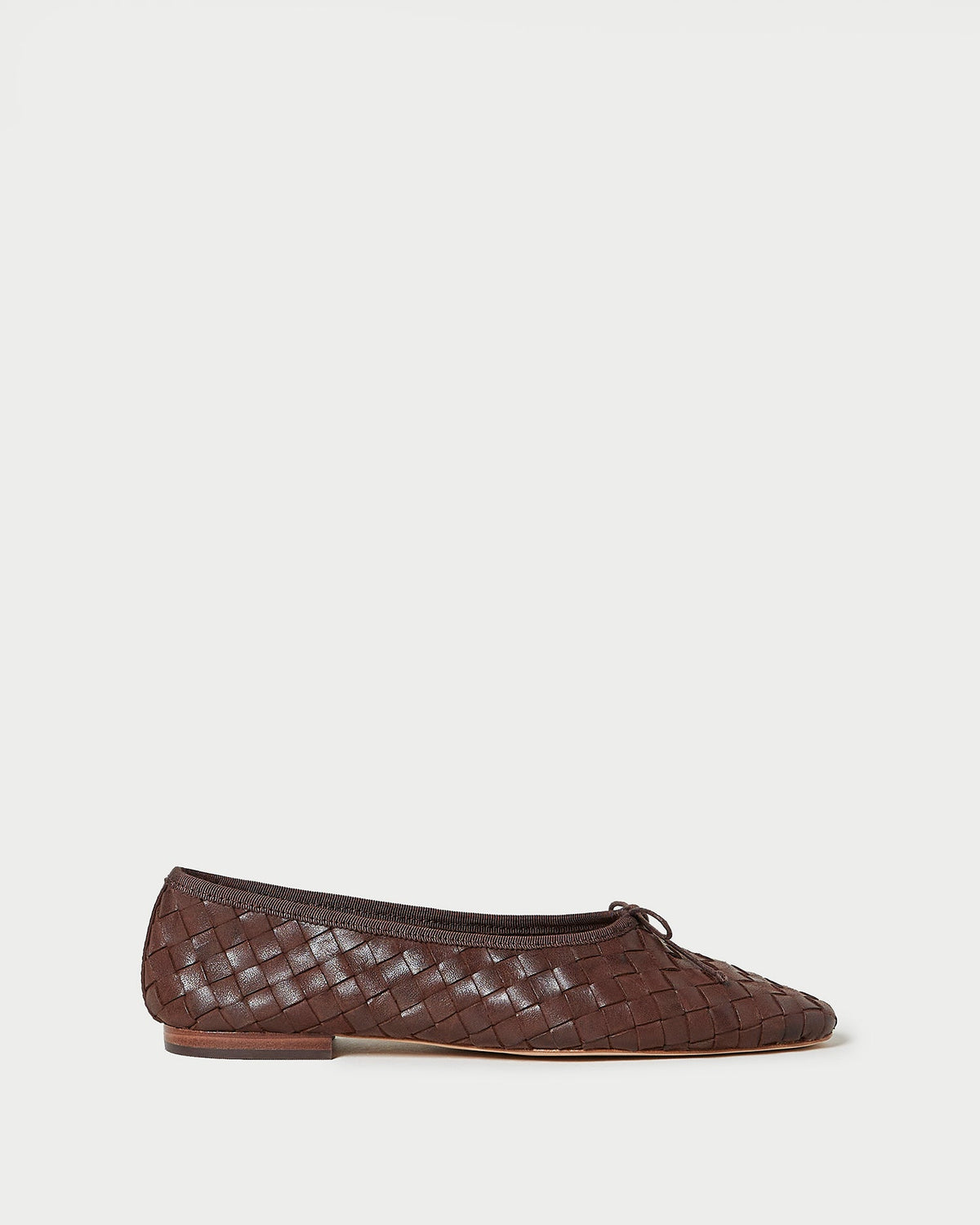 Loeffler Randall Sale | Landry Chocolate Woven Ballet Flat
