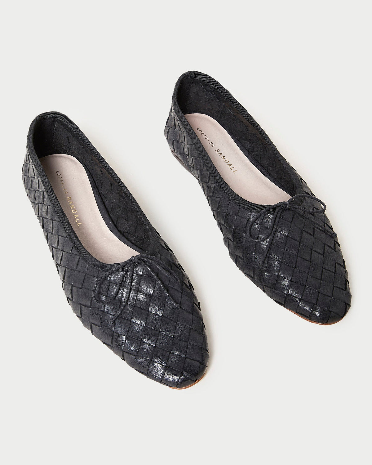 Loeffler Randall Popular | Landry Black Woven Ballet Flat