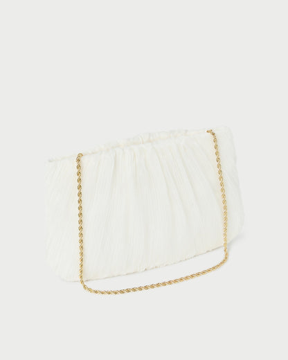 Loeffler Randall Customer Favorite | Brit Pearl Flat Pleated Clutch