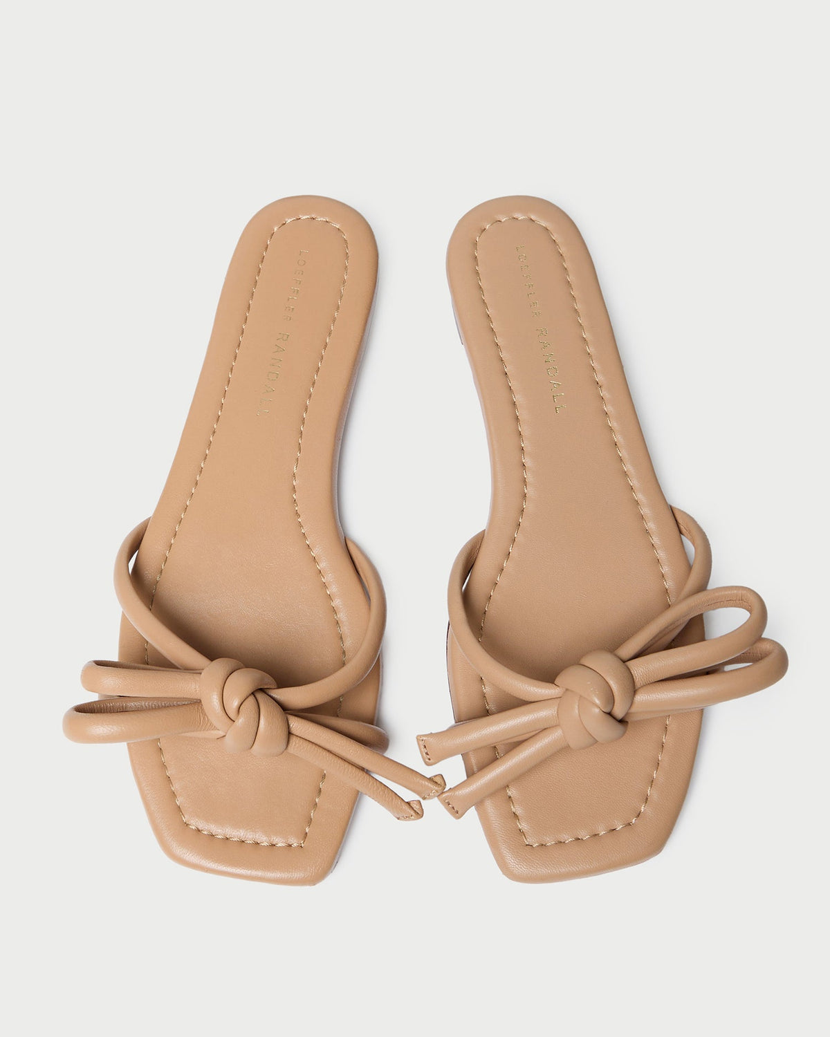 Loeffler Randall Deals | Hadley Dune Leather Bow Sandal