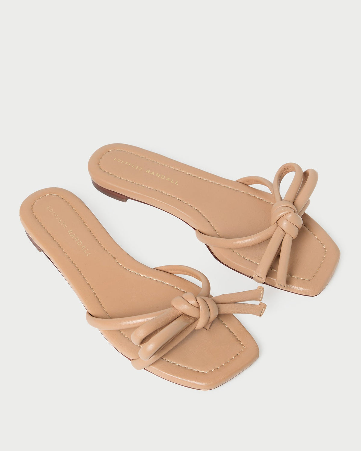 Loeffler Randall Deals | Hadley Dune Leather Bow Sandal