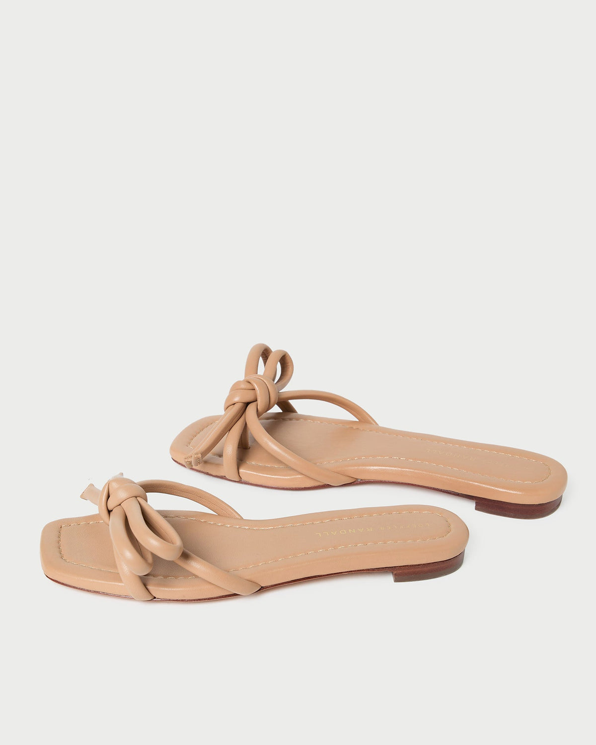 Loeffler Randall Deals | Hadley Dune Leather Bow Sandal