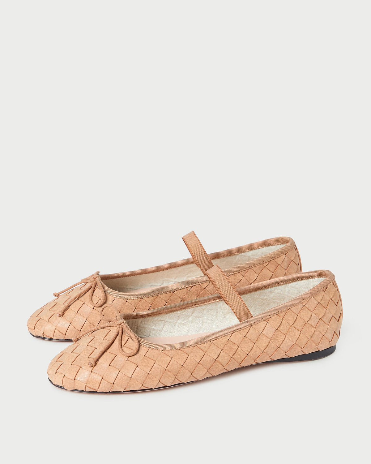 Loeffler Randall Special Offer | Leonie Honey Woven Ballet Flat