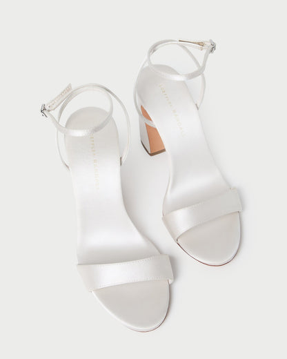 Loeffler Randall Special Offer | Malia Cream Curved-Heel Sandal