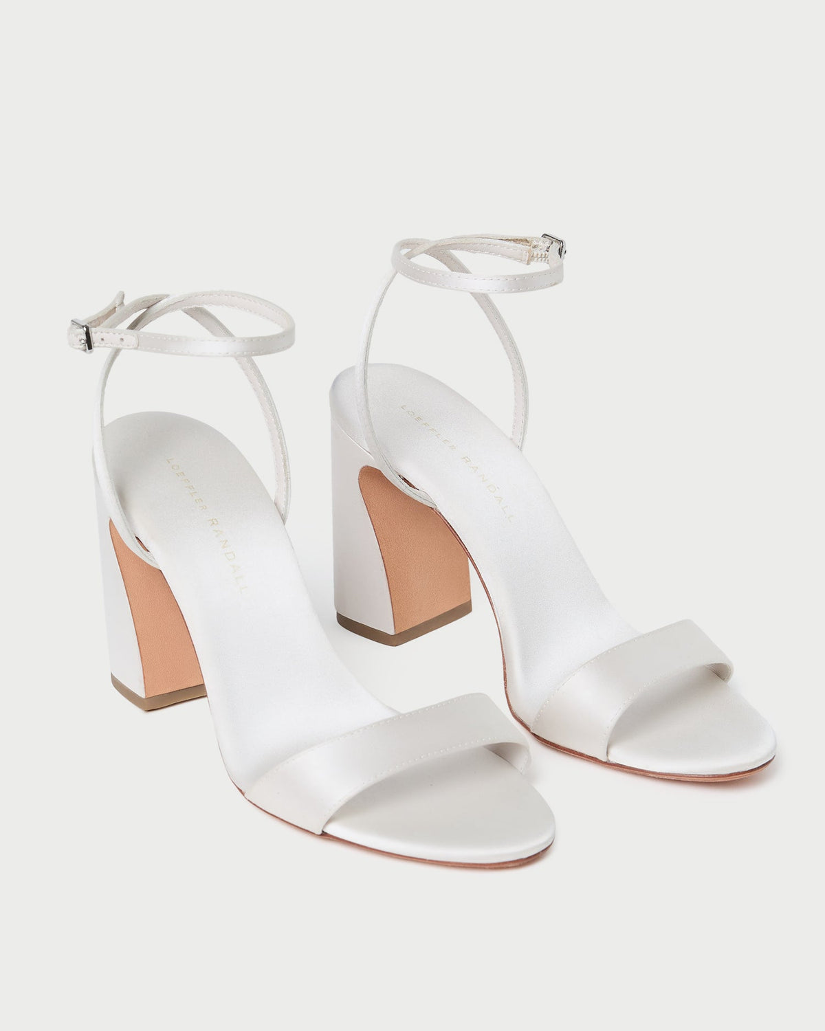 Loeffler Randall Special Offer | Malia Cream Curved-Heel Sandal