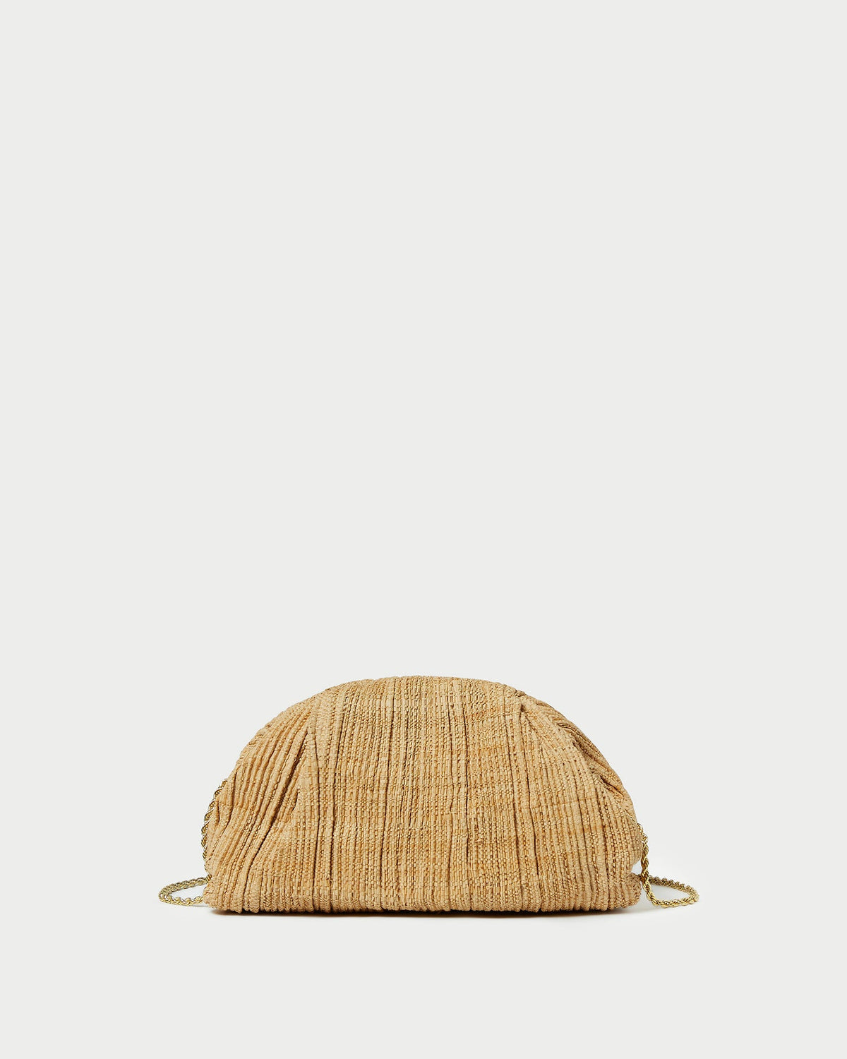 Loeffler Randall Special Offer | Bailey Natural Pleated Dome Clutch
