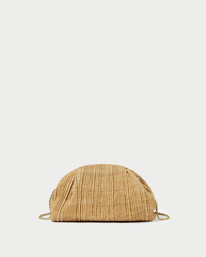 Loeffler Randall Special Offer | Bailey Natural Pleated Dome Clutch