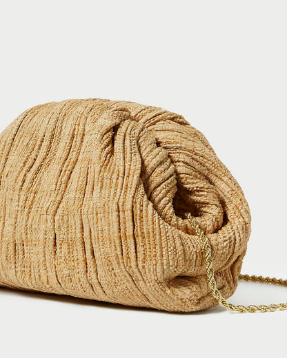 Loeffler Randall Special Offer | Bailey Natural Pleated Dome Clutch