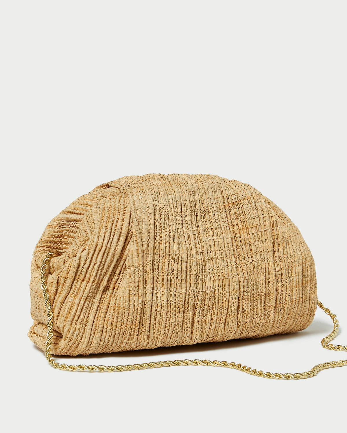 Loeffler Randall Special Offer | Bailey Natural Pleated Dome Clutch