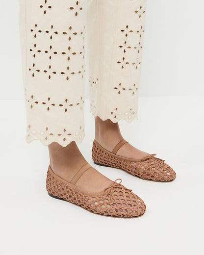 Loeffler Randall Featured | Leonie Brown Crochet Ballet Flat