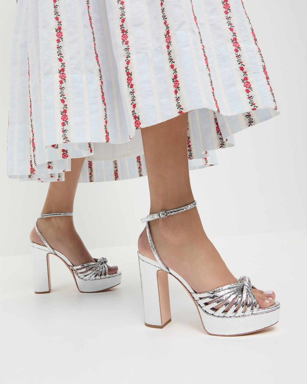 Loeffler Randall Best Seller | Rivka Silver Knot Platform Sandal