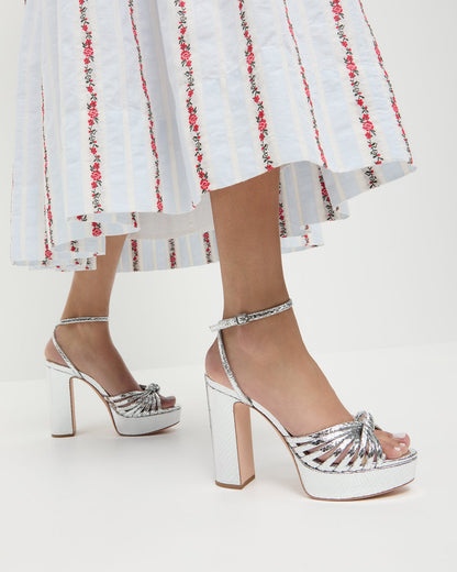 Loeffler Randall Best Seller | Rivka Silver Knot Platform Sandal