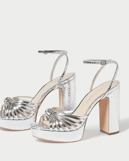 Loeffler Randall Best Seller | Rivka Silver Knot Platform Sandal