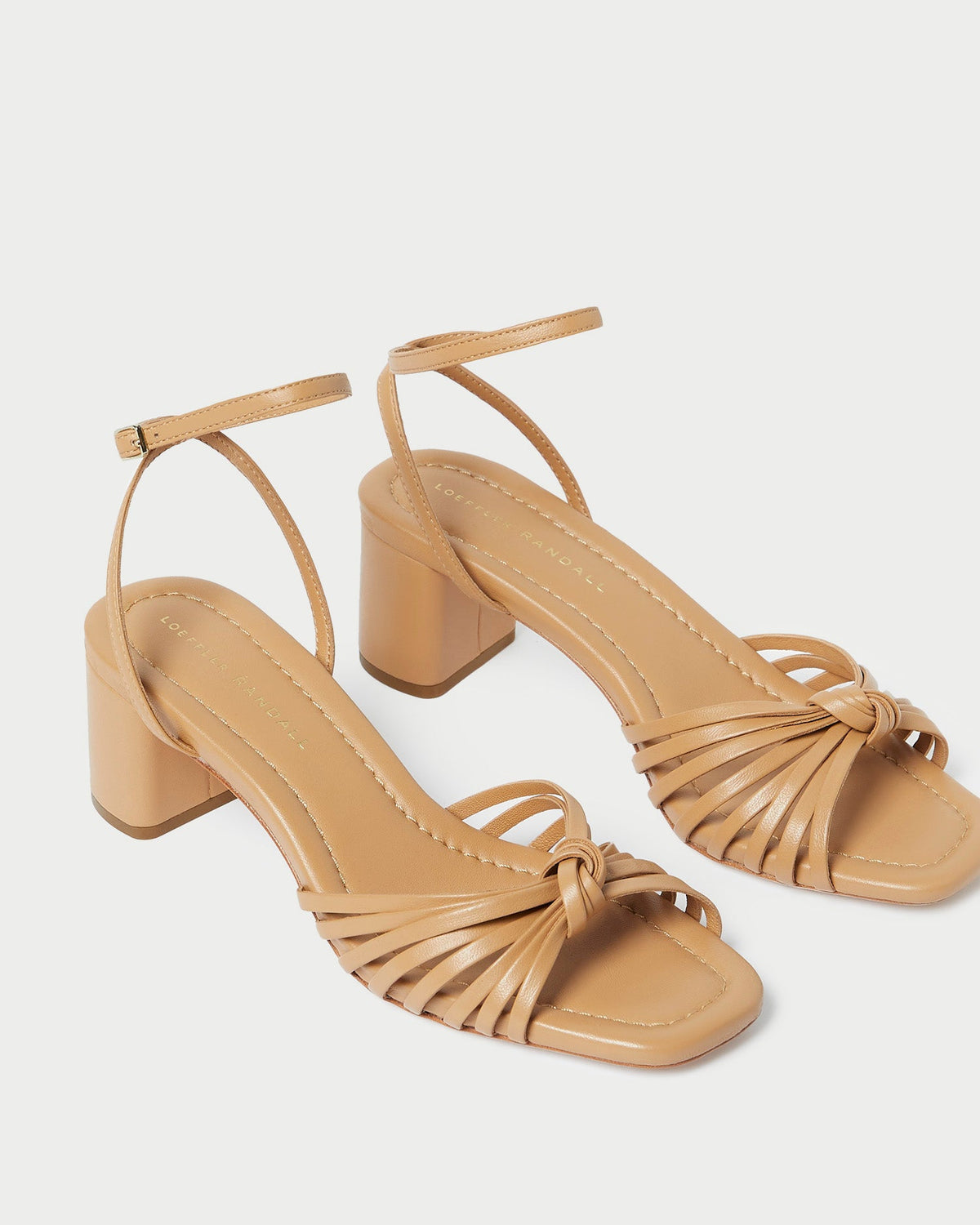 Loeffler Randall Essential | Olivia Dune Knot Mid-Heel Sandal