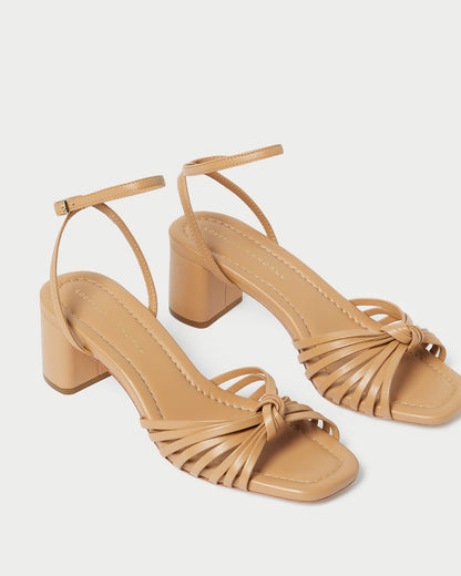 Loeffler Randall Essential | Olivia Dune Knot Mid-Heel Sandal