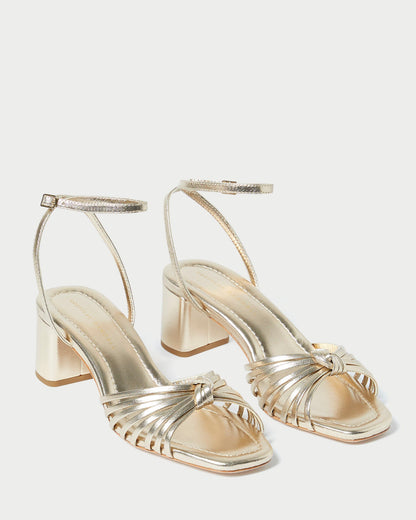 Loeffler Randall New | Olivia Champagne Knot Mid-Heel