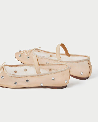 Loeffler Randall Trusted | Leonie Caramel/Crystal Ballet Flat