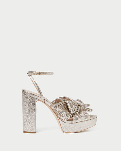 Loeffler Randall Trending | Natalia Champagne Platform Bow Heel