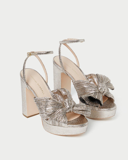 Loeffler Randall Trending | Natalia Champagne Platform Bow Heel