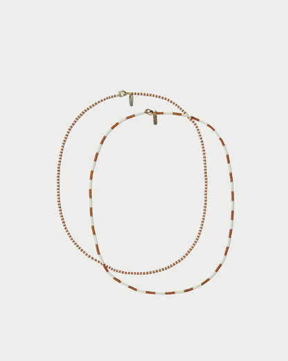 Loeffler Randall Premium | Soo Amber/Cream Necklace Set
