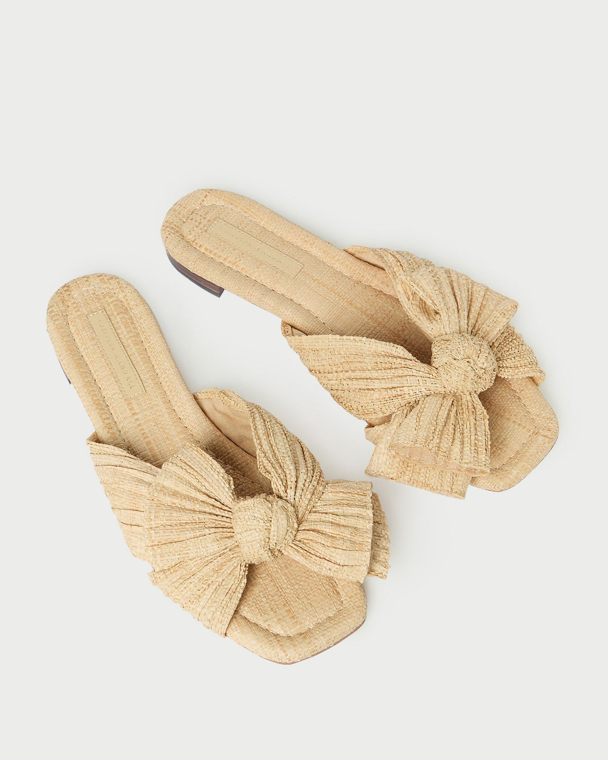 Loeffler Randall Discount | Daphne Natural Bow Slide Sandal
