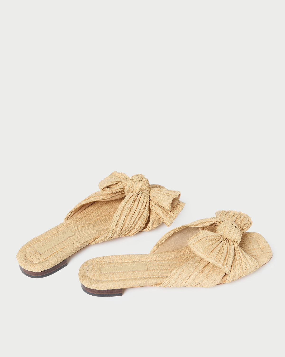 Loeffler Randall Discount | Daphne Natural Bow Slide Sandal