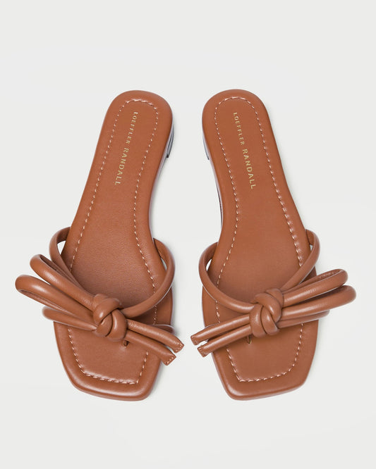 Loeffler Randall Premium | Hadley Timber Leather Bow Sandal