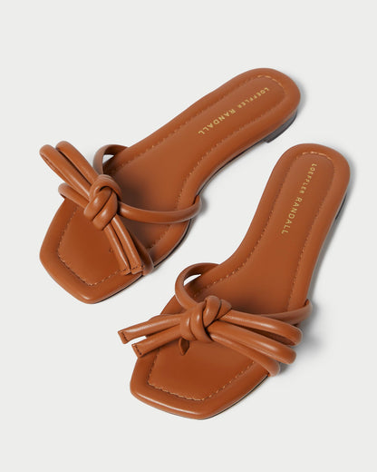 Loeffler Randall Premium | Hadley Timber Leather Bow Sandal