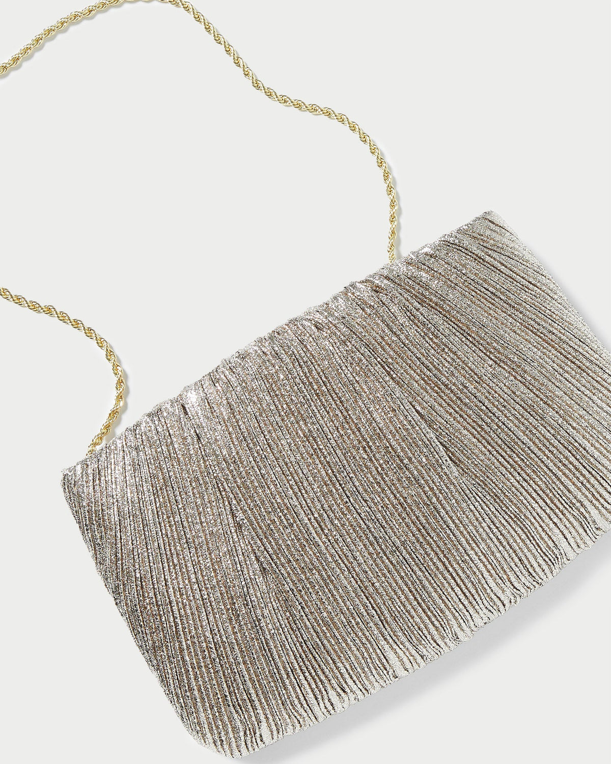 Loeffler Randall Recommended | Brit Champagne Flat Pleated Clutch
