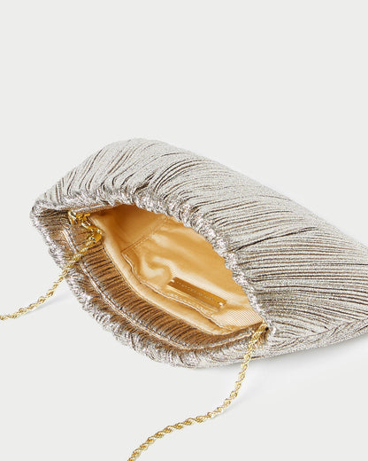 Loeffler Randall Recommended | Brit Champagne Flat Pleated Clutch