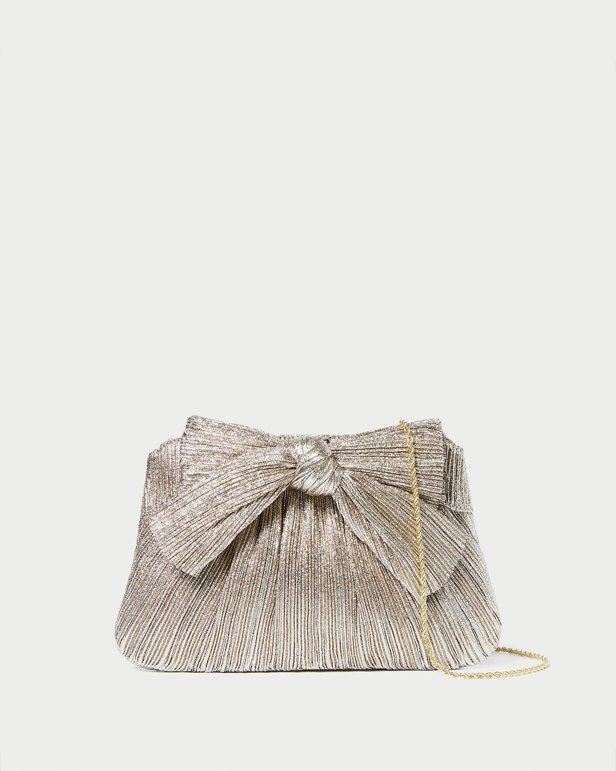 Loeffler Randall Premium | Rayne Champagne Bow Clutch
