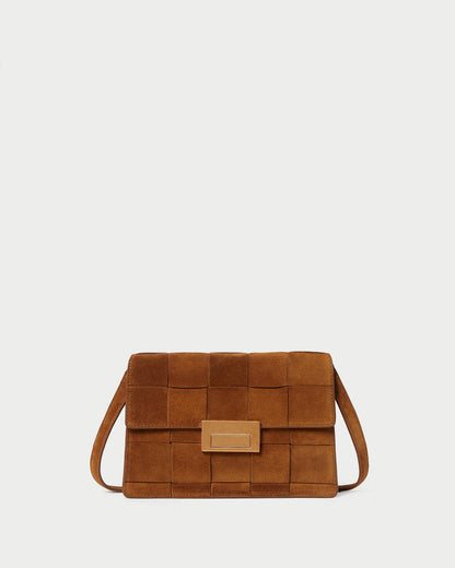 Loeffler Randall Great Value | Delphine Cacao Suede Shoulder Bag