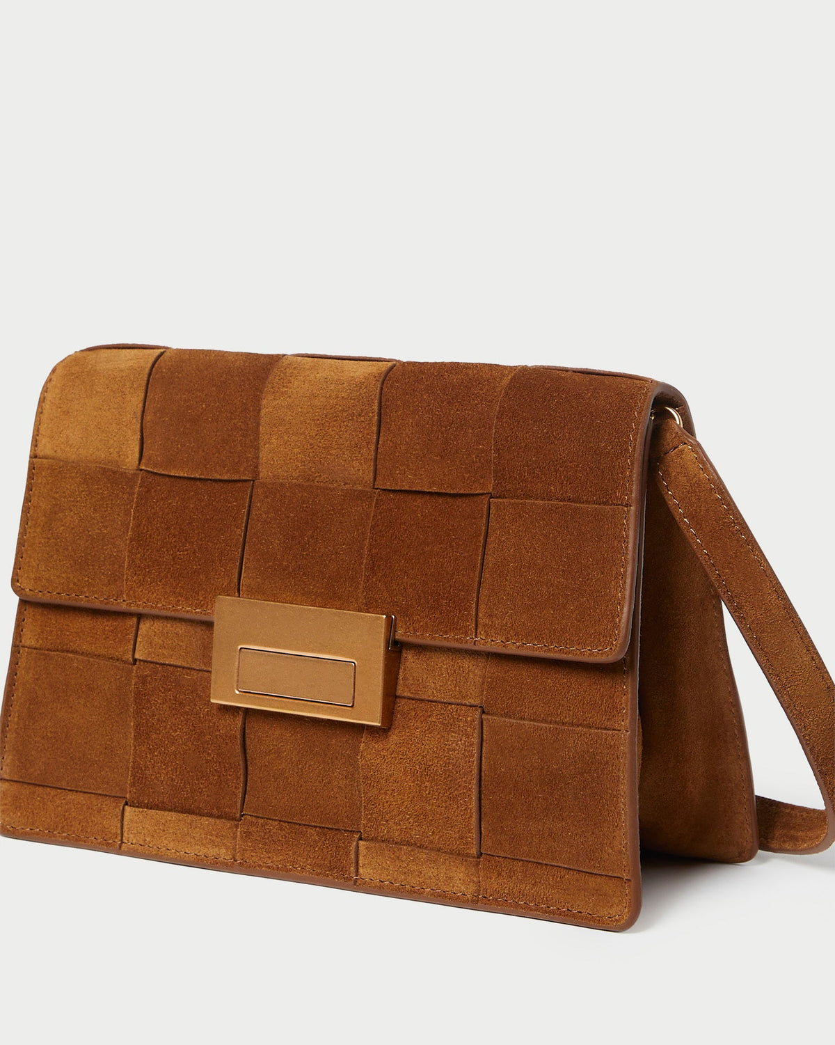 Loeffler Randall Great Value | Delphine Cacao Suede Shoulder Bag