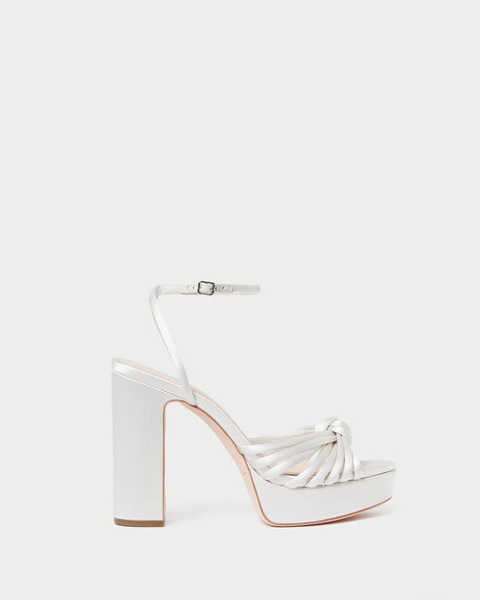 Loeffler Randall Special Offer | Rivka Cream Knot Platform Sandal