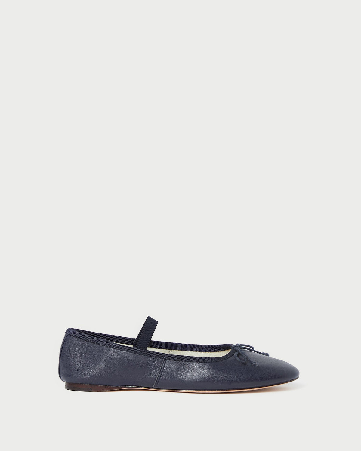Loeffler Randall Everyday | Leonie Navy Leather Ballet Flat