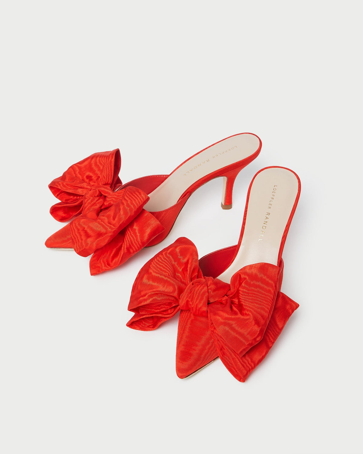 Loeffler Randall Popular | Margot Red Moiré Bow Mule