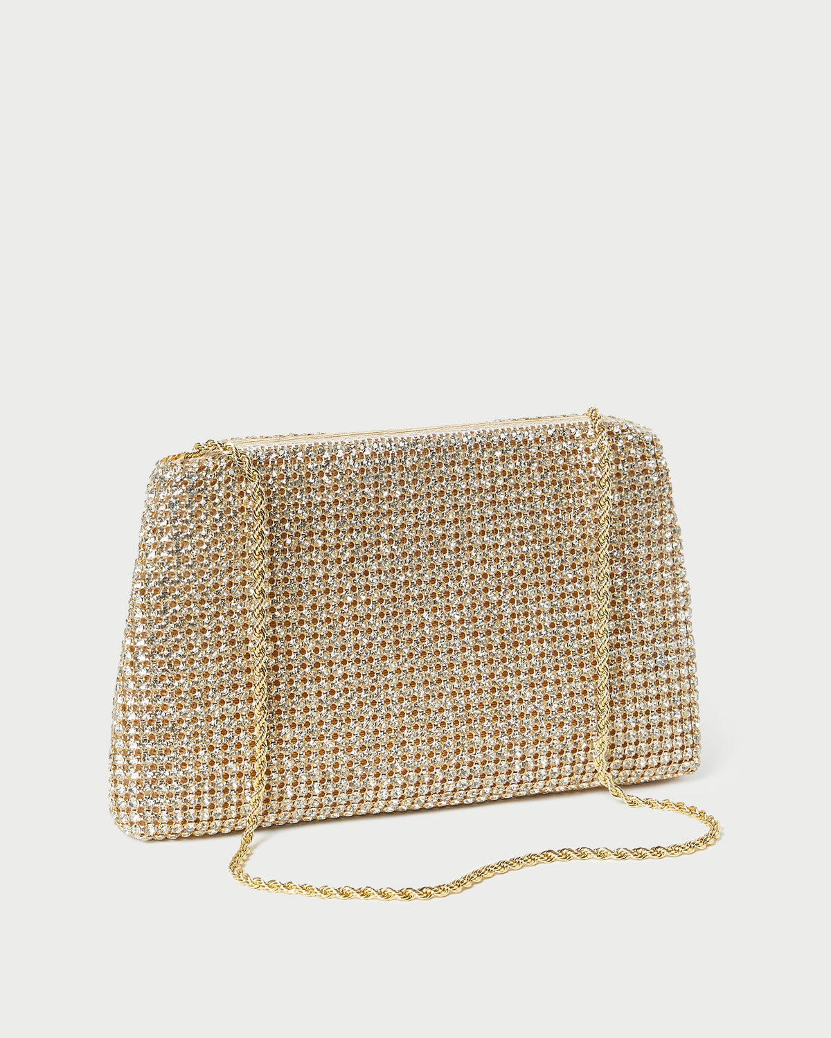 Loeffler Randall Featured | Jolene Gold Diamanté Bow Clutch