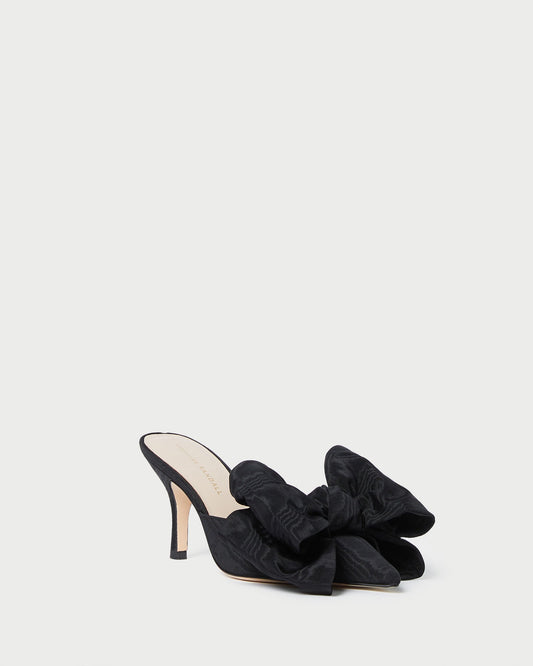 Loeffler Randall Trending | Margot Black Moiré Bow Mule