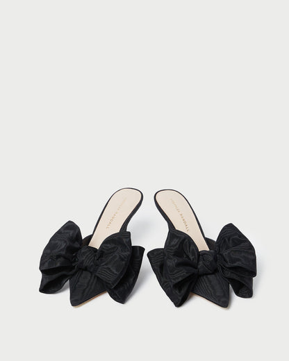 Loeffler Randall Trending | Margot Black Moiré Bow Mule