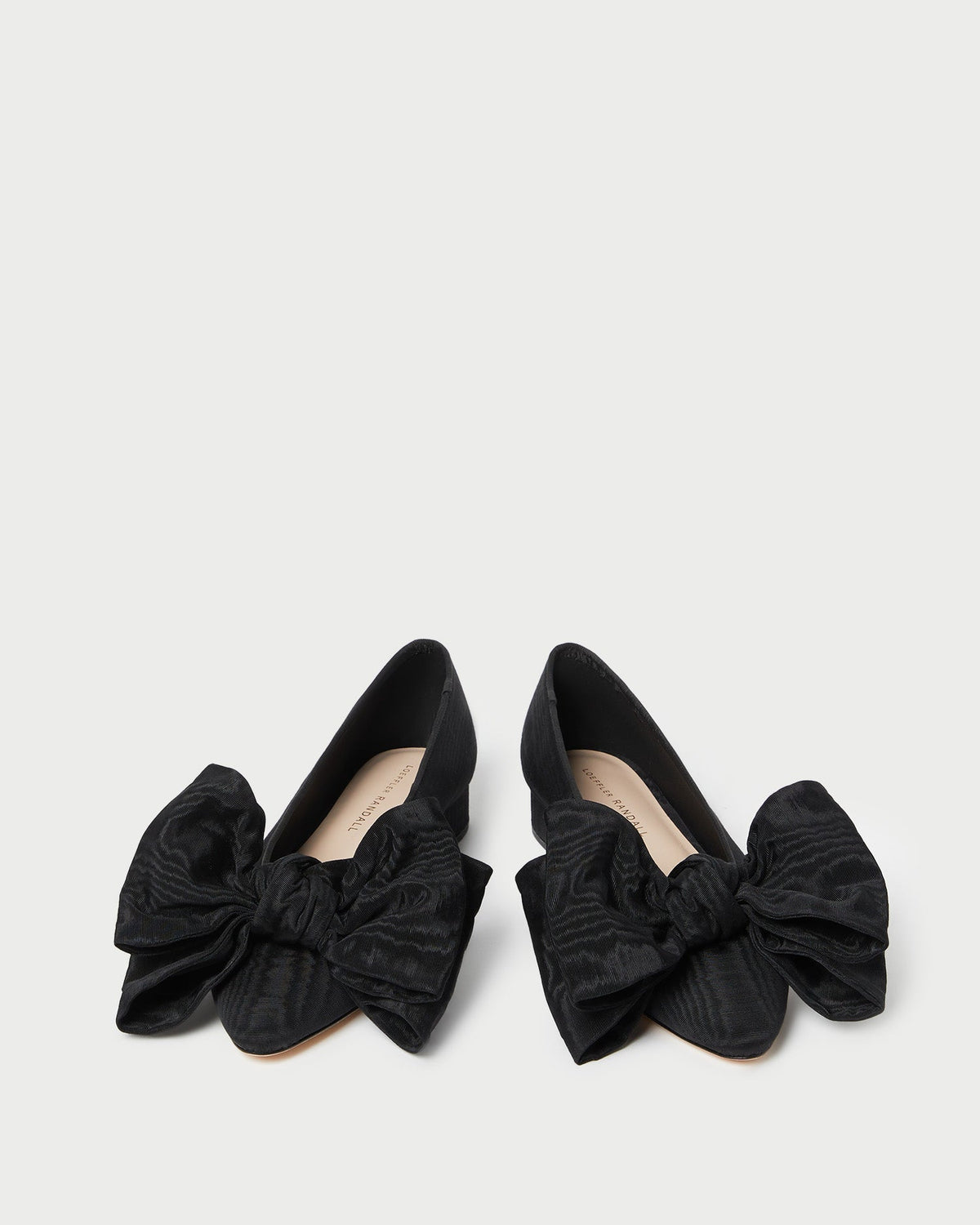Loeffler Randall Recommended | Noa Black Moiré Bow Flat